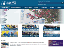 Tablet Screenshot of colegiofatima.com.br