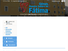 Tablet Screenshot of colegiofatima.es